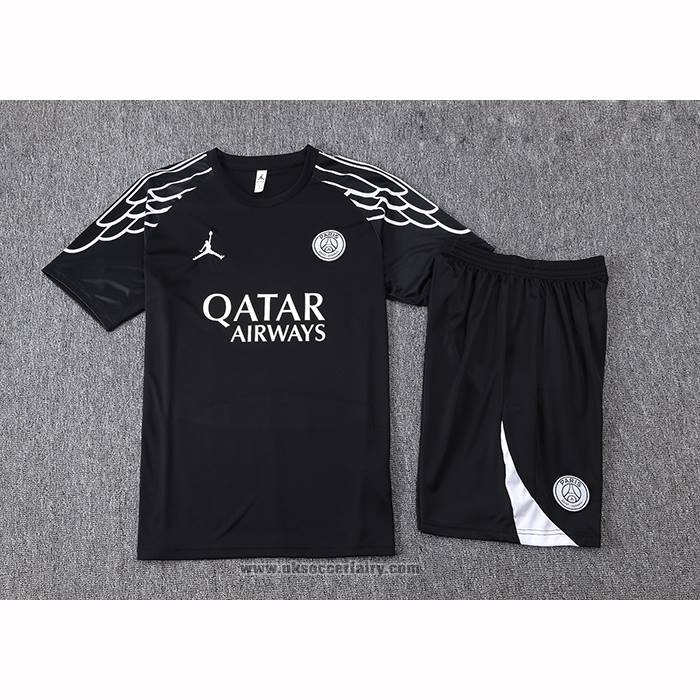 Tracksuit Paris Saint-Germain Short Sleeve 2025-2026 Black - Shorts